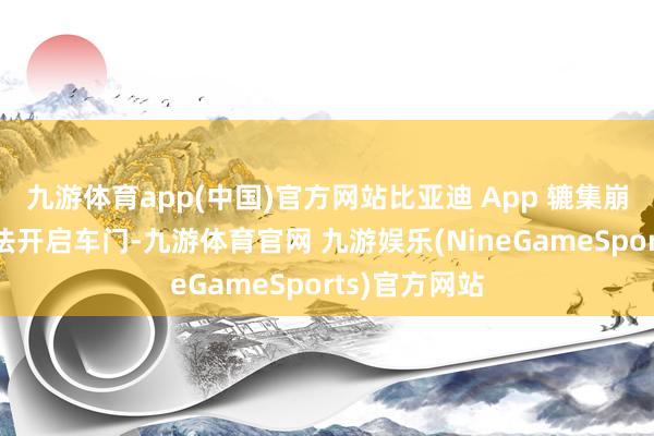 九游体育app(中国)官方网站比亚迪 App 辘集崩溃导致他无法开启车门-九游体育官网 九游娱乐(NineGameSports)官方网站