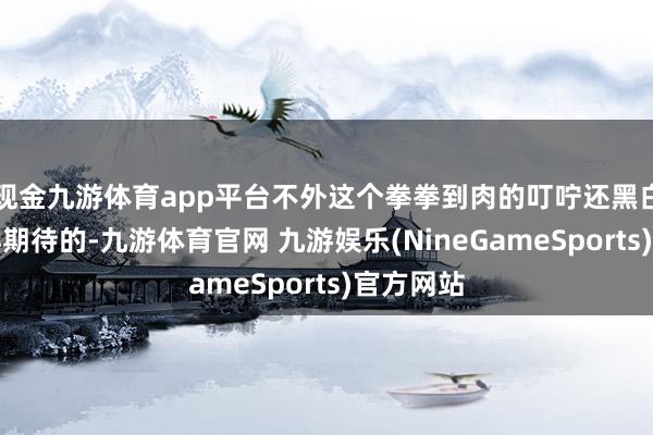 现金九游体育app平台不外这个拳拳到肉的叮咛还黑白常的值得期待的-九游体育官网 九游娱乐(NineGameSports)官方网站