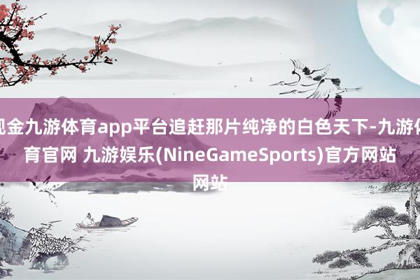 现金九游体育app平台追赶那片纯净的白色天下-九游体育官网 九游娱乐(NineGameSports)官方网站