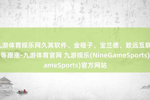 九游体育娱乐网久其软件、金橙子、宝兰德、致远互联、鼎捷数智等跟涨-九游体育官网 九游娱乐(NineGameSports)官方网站