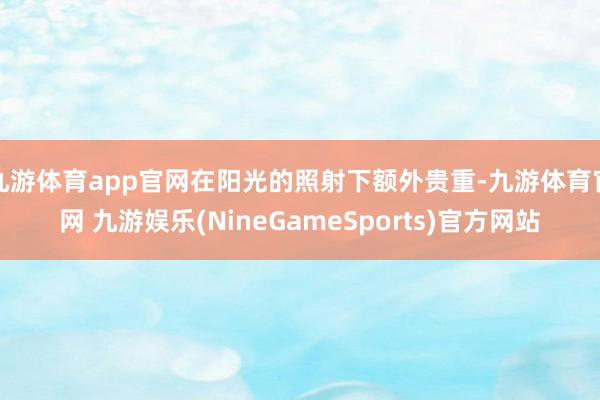 九游体育app官网在阳光的照射下额外贵重-九游体育官网 九游娱乐(NineGameSports)官方网站