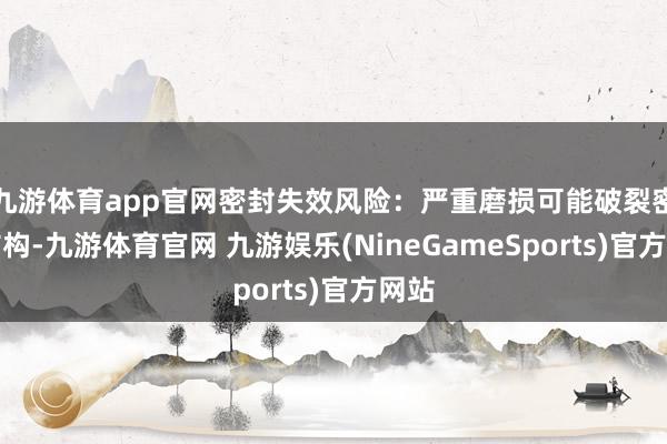 九游体育app官网密封失效风险:严重磨损可能破裂密封结构-九游体育官网 九游娱乐(NineGameSports)官方网站