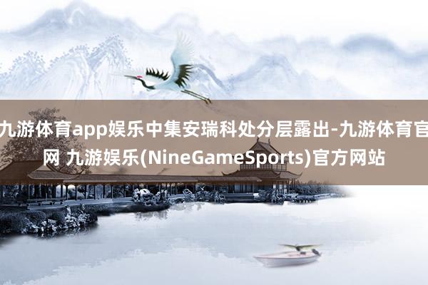九游体育app娱乐　　中集安瑞科处分层露出-九游体育官网 九游娱乐(NineGameSports)官方网站