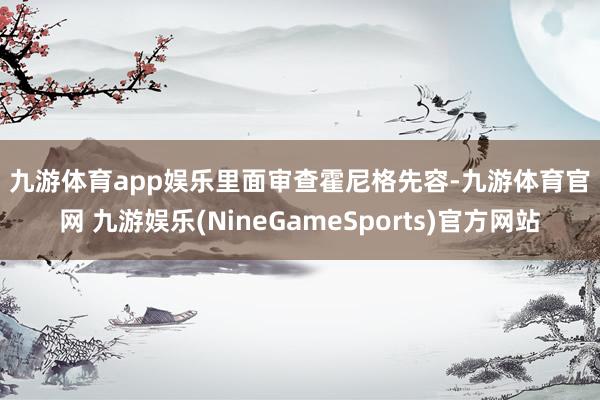九游体育app娱乐 里面审查 霍尼格先容-九游体育官网 九游娱乐(NineGameSports)官方网站